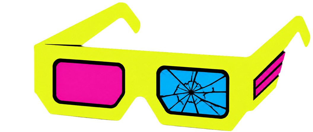 Fun Adjacent — 3D glasses logo